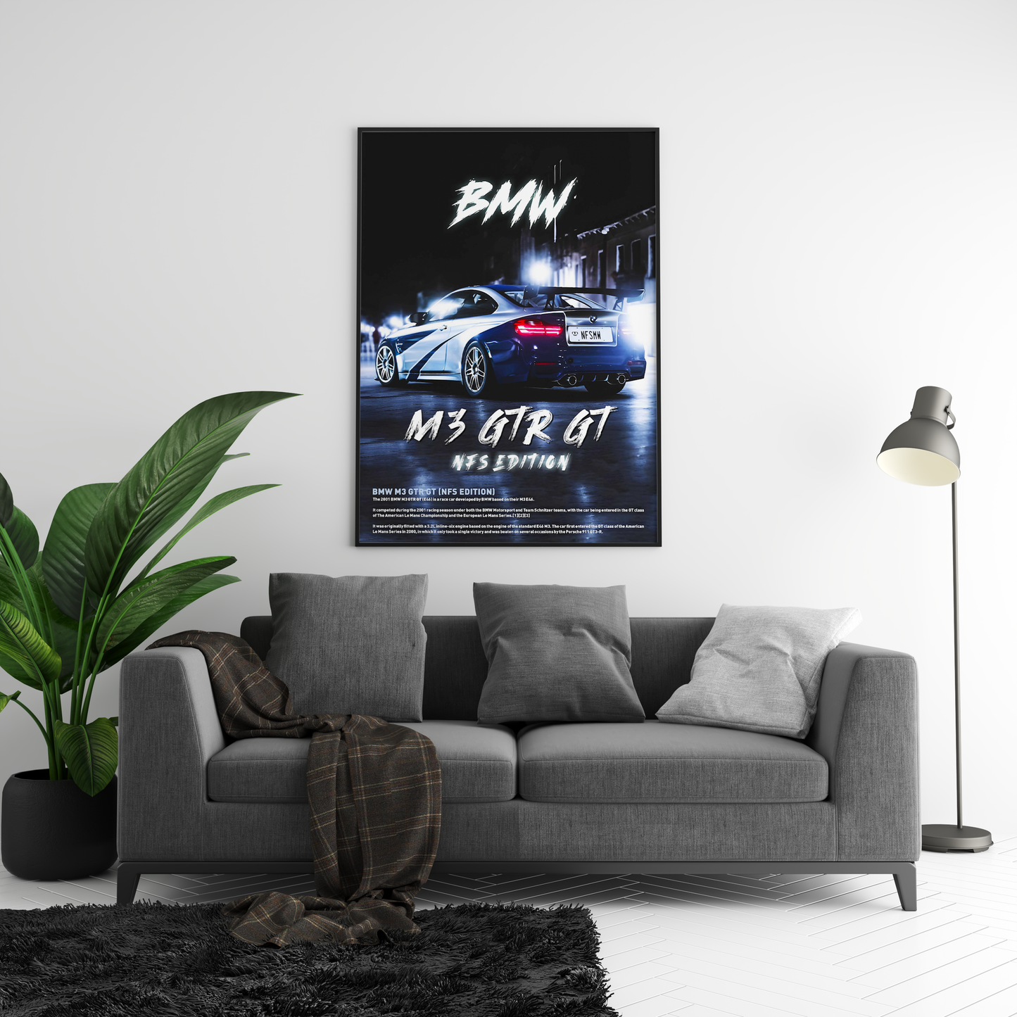 BMW M3 GTR Concept Poster
