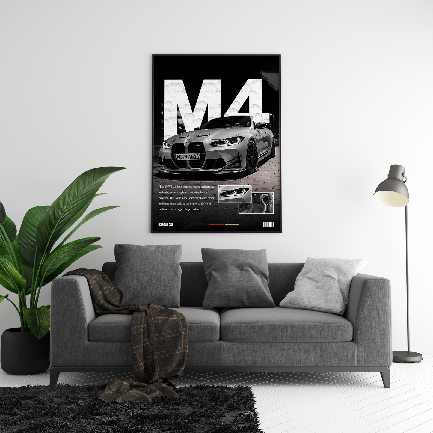 BMW M4 Details Poster