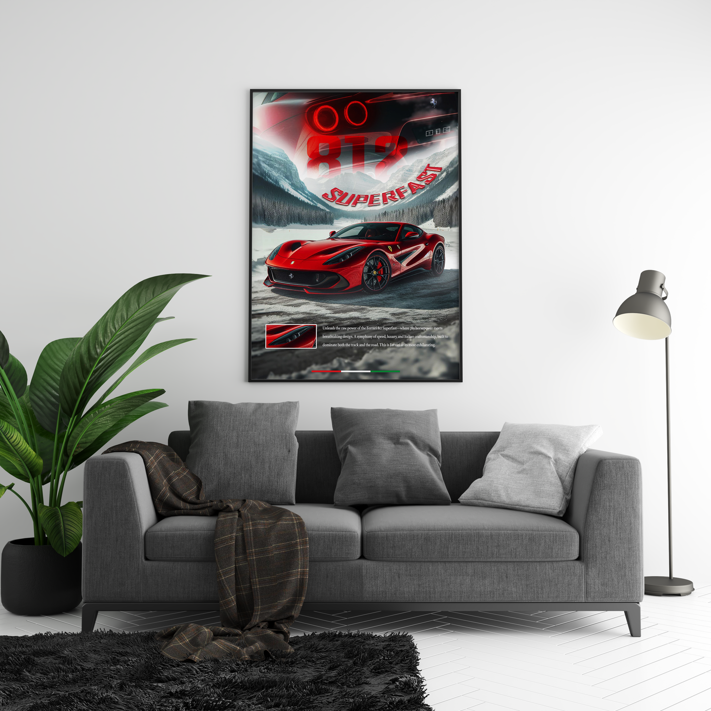 Ferrari 812 Superfast Concept Poster