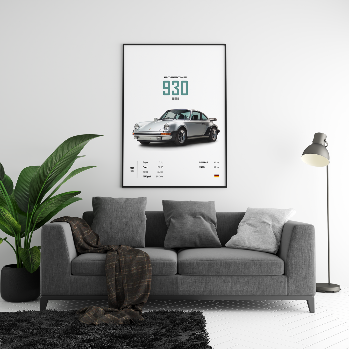 Porsche 930 Turbo 'CORE' Poster