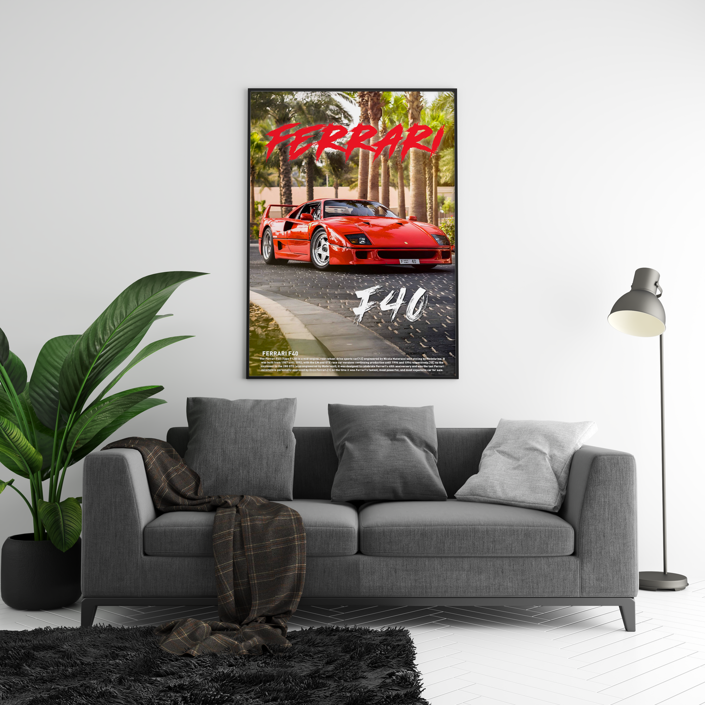 Ferrari F40 Concept Poster