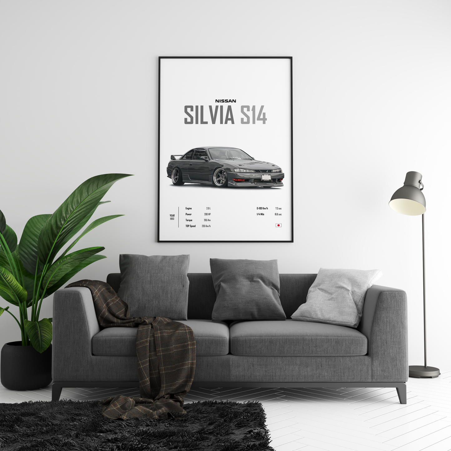 Nissan Silvia S14 'CORE' Poster