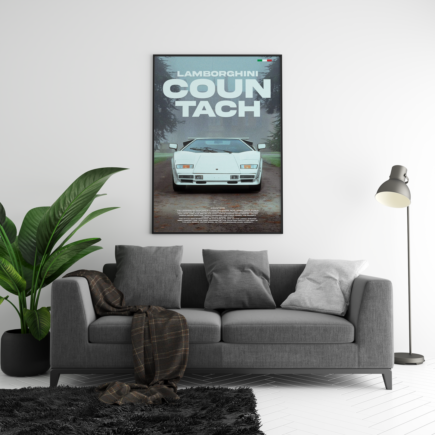 Lamborghini Countach Concept Poster