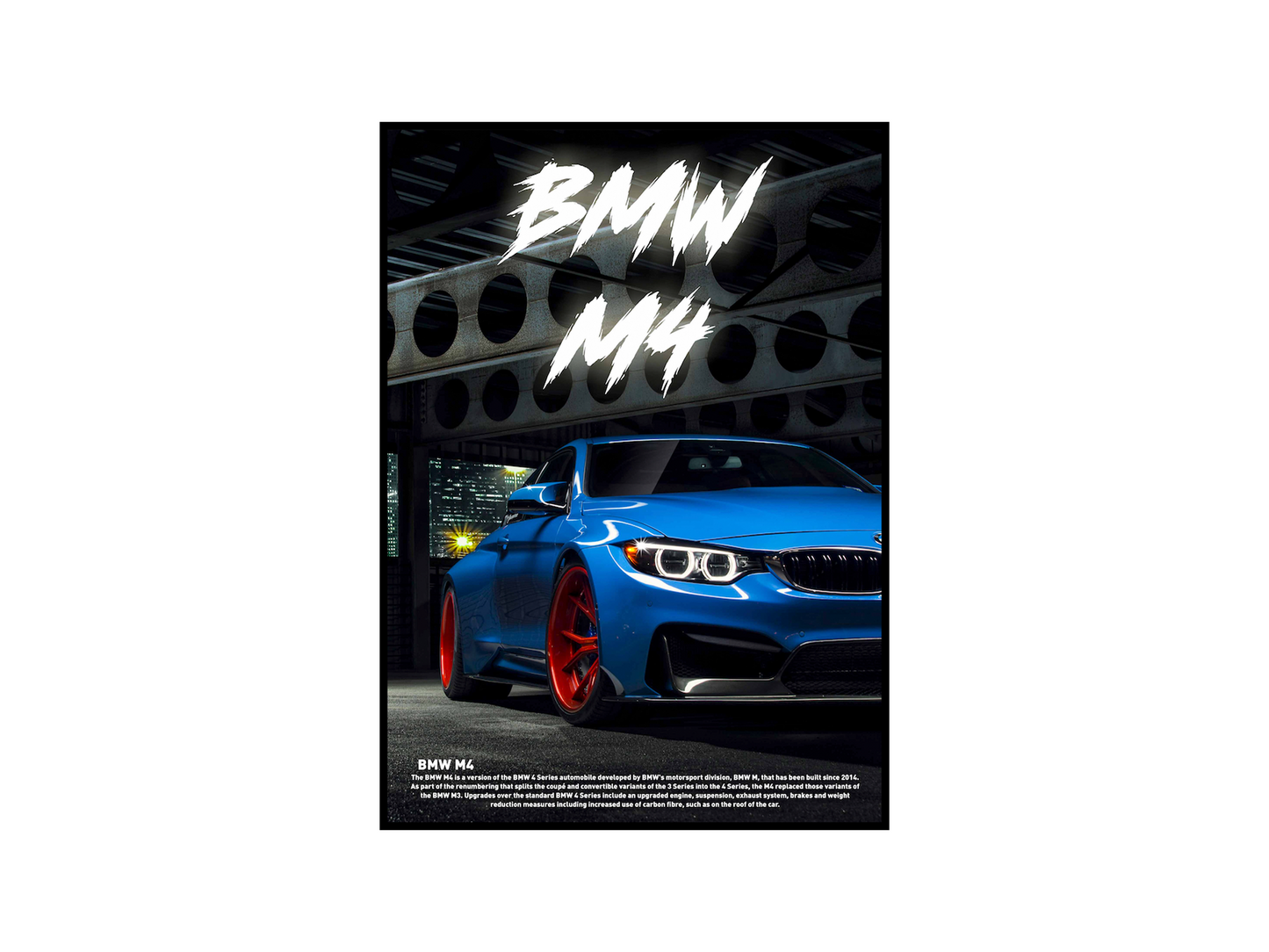 BMW M4 Concept Poster