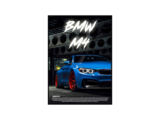 BMW M4 Concept Poster