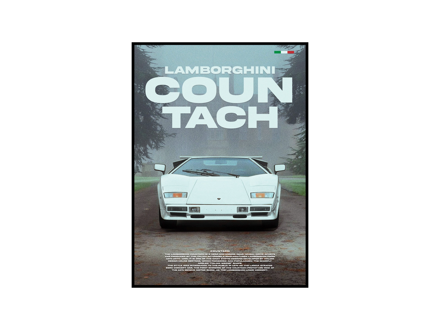 Lamborghini Countach Concept Poster