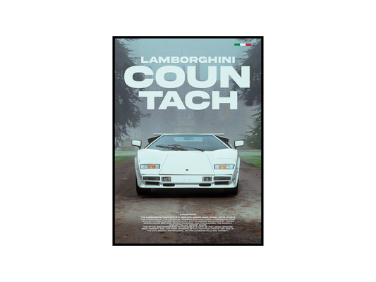 Lamborghini Countach Concept Poster
