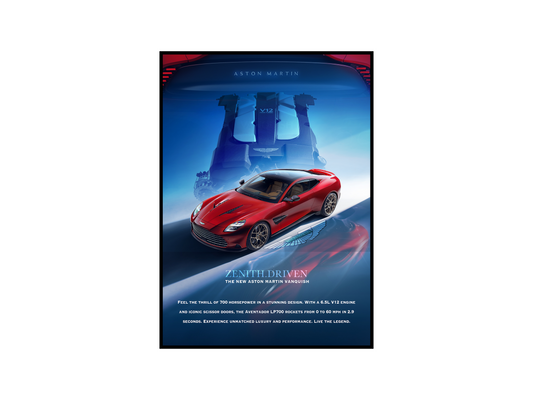 Aston Martin Vanquish Concept Poster