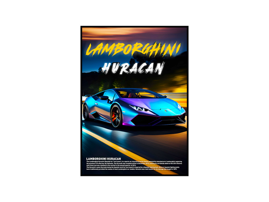 Lamborghini Huracan Concept Poster