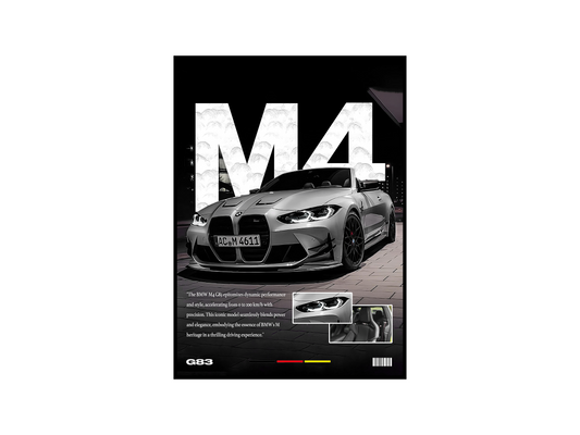 BMW M4 Details Poster
