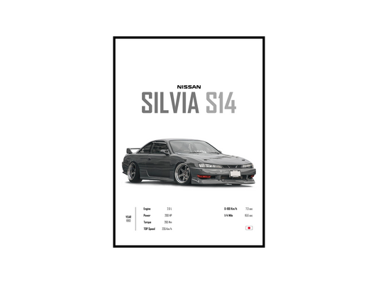 Nissan Silvia S14 'CORE' Poster
