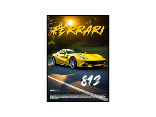 Ferrari 812 Concept Poster