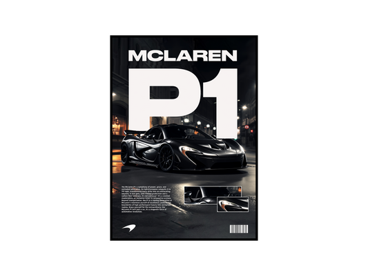 McLaren P1 Details Poster