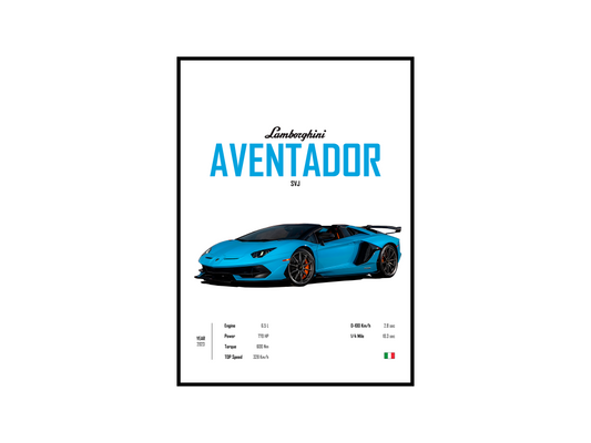 Lamborghini Aventador SVJ 'CORE' Poster