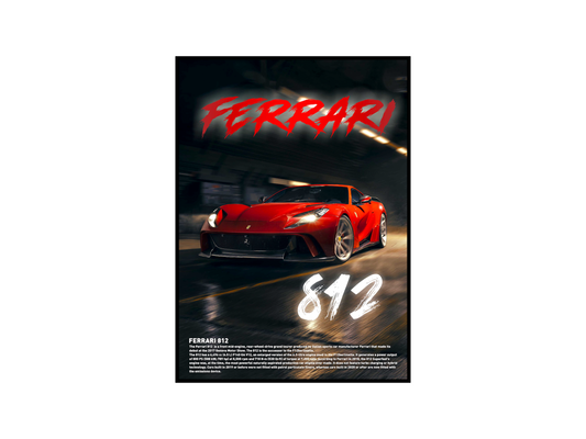 Ferrari 812 Concept Poster