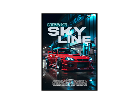 Nissan Skyline R34 Concept Poster