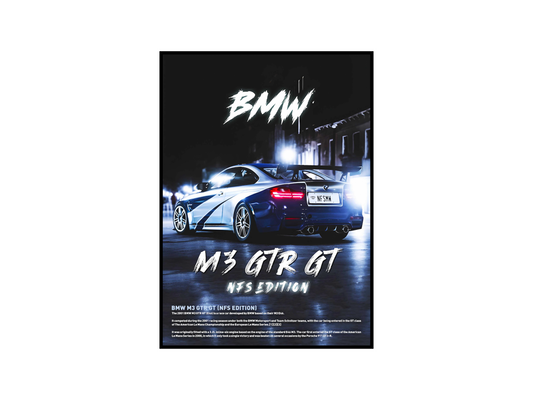 BMW M3 GTR Concept Poster