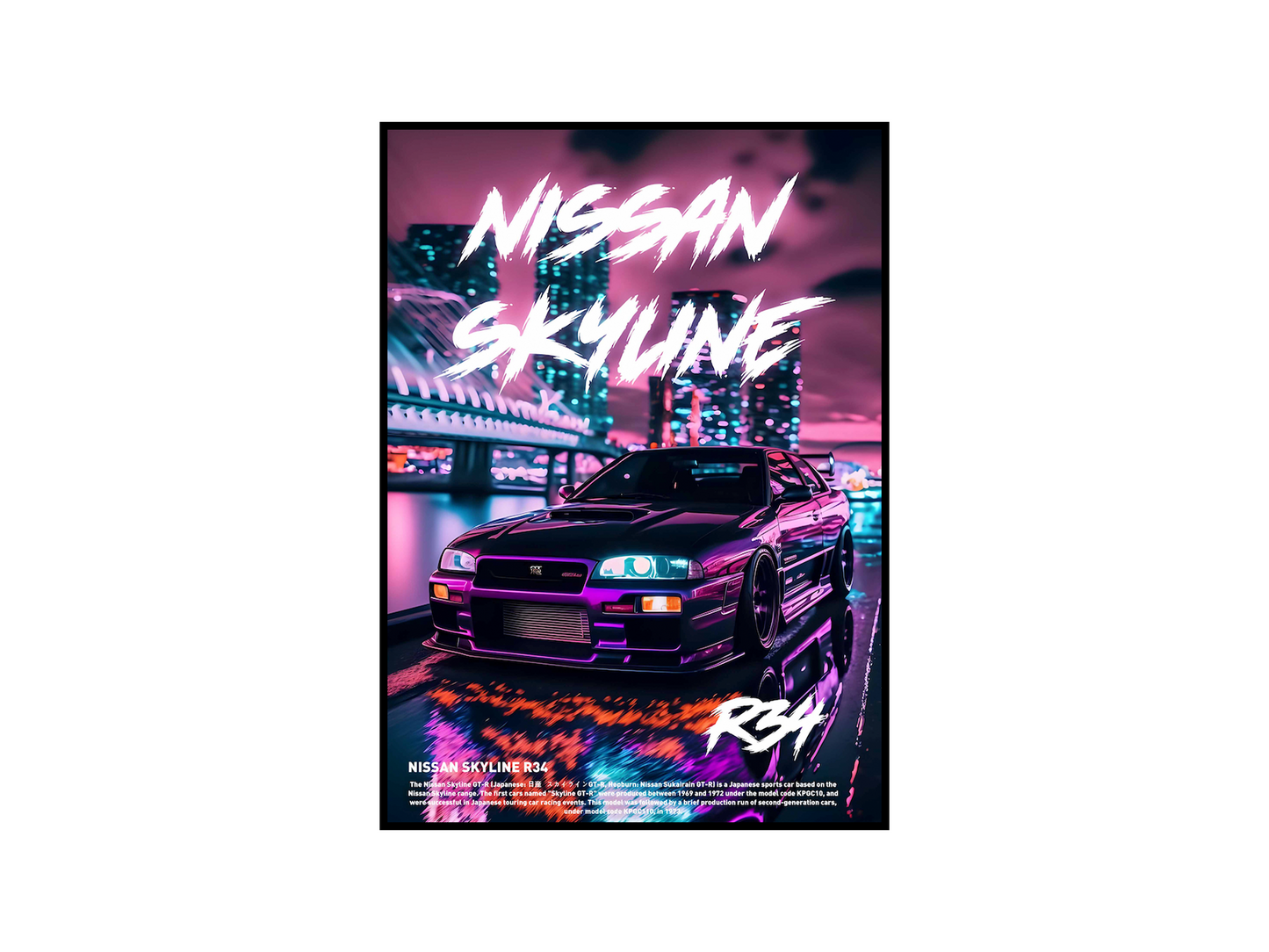 Nissan Skyline R34 Concept Poster