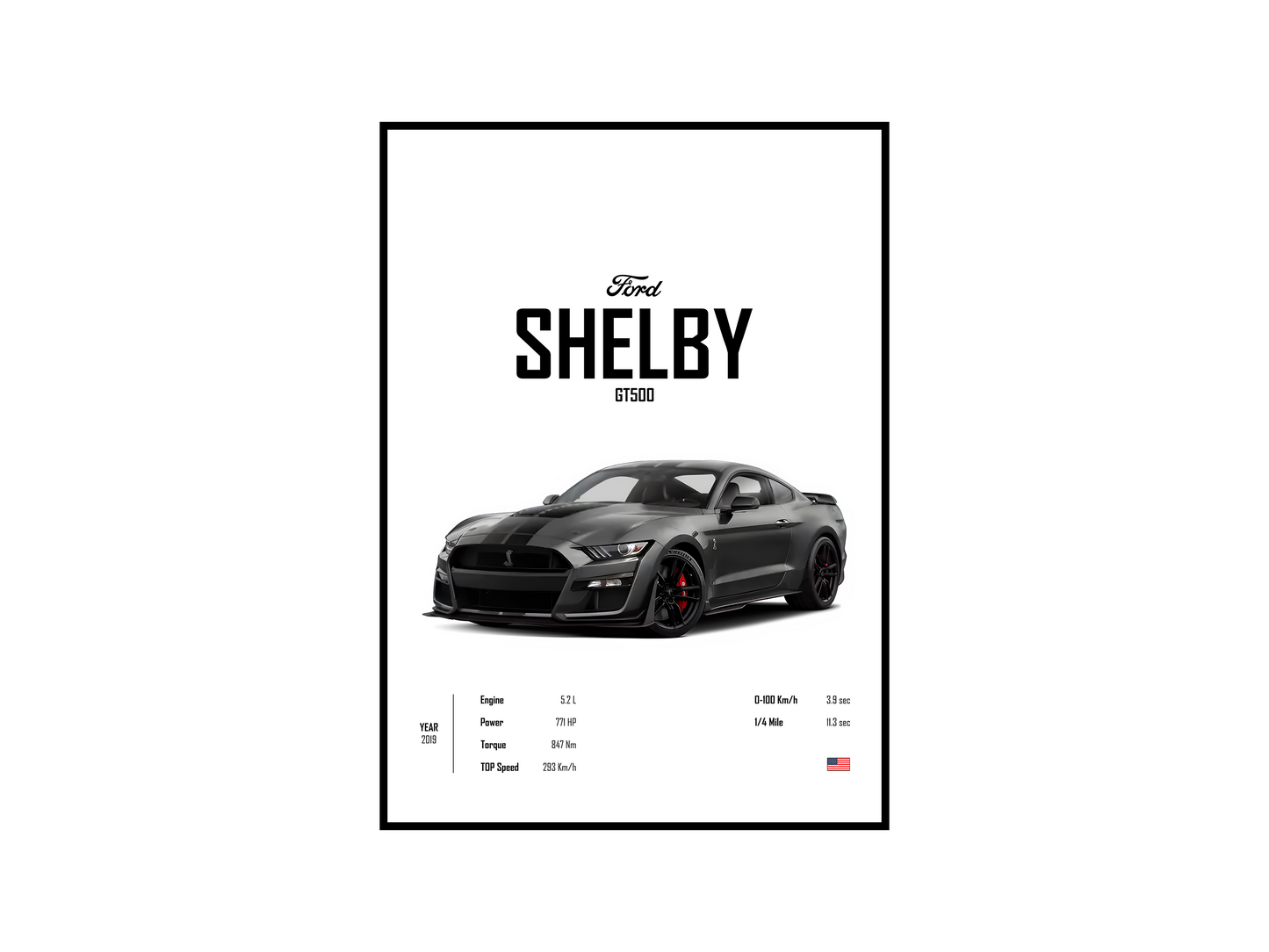 Ford Shelby GT500 'CORE' Poster