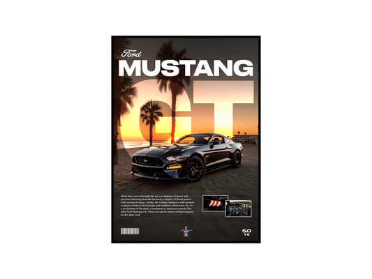 Ford Mustang GT Details Poster