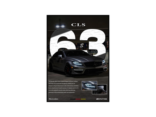 Mercedes AMG CLS63 S Details Poster