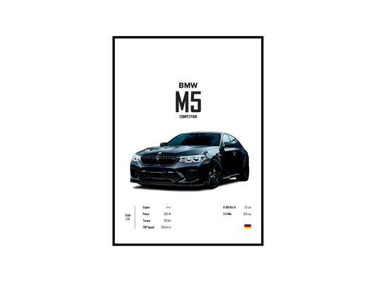 BMW M5 Competition 'CORE' Poster