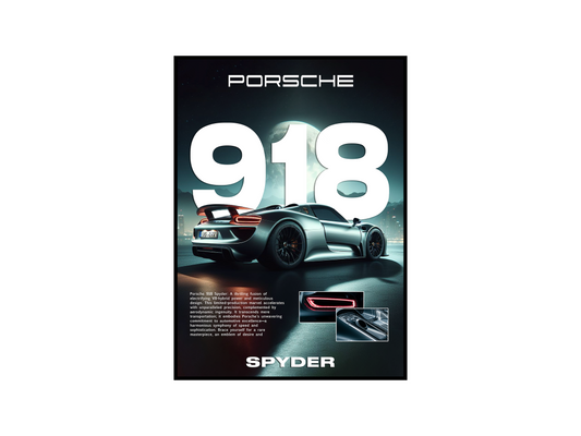 Porsche 918 Spyder Details Poster