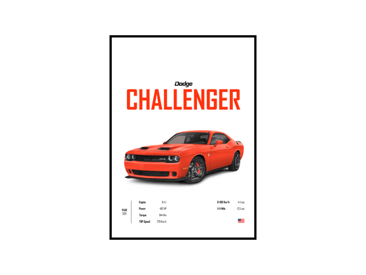 Dodge Challenger 'CORE' Poster