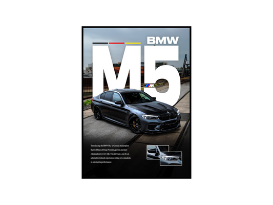 BMW M5 Details Poster