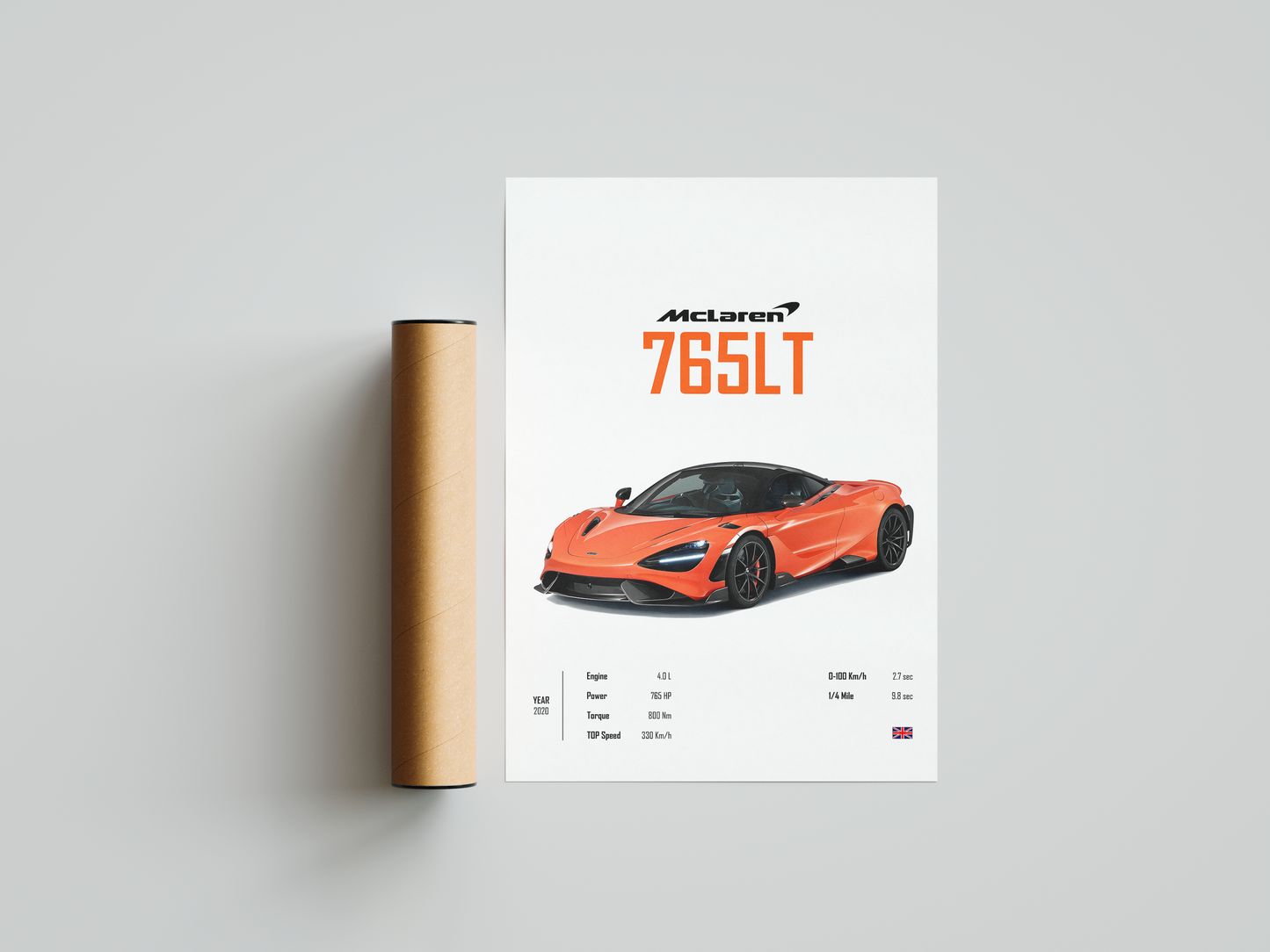 McLaren 765LT 'CORE' Poster