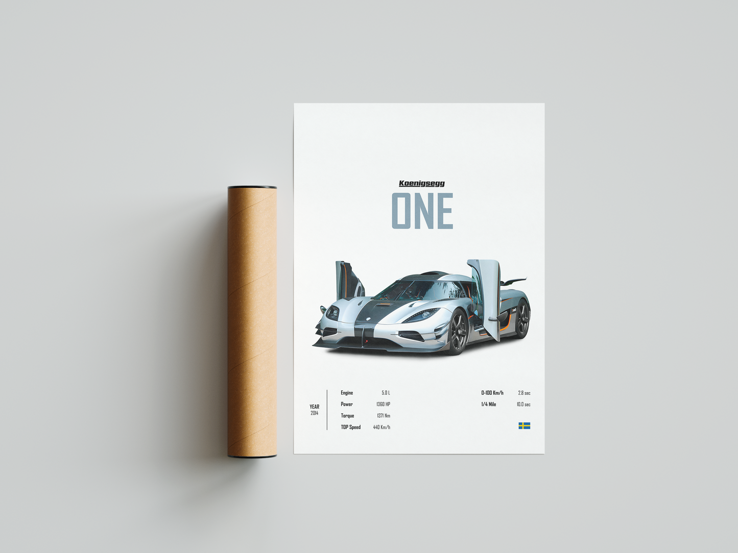 Koenigsegg One 'CORE' Poster