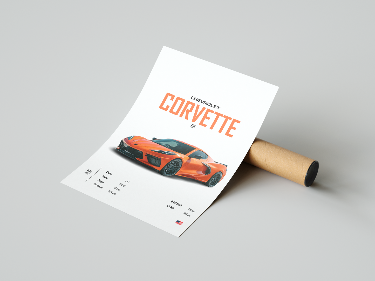 Chevrolet Corvette C8 'CORE' Poster