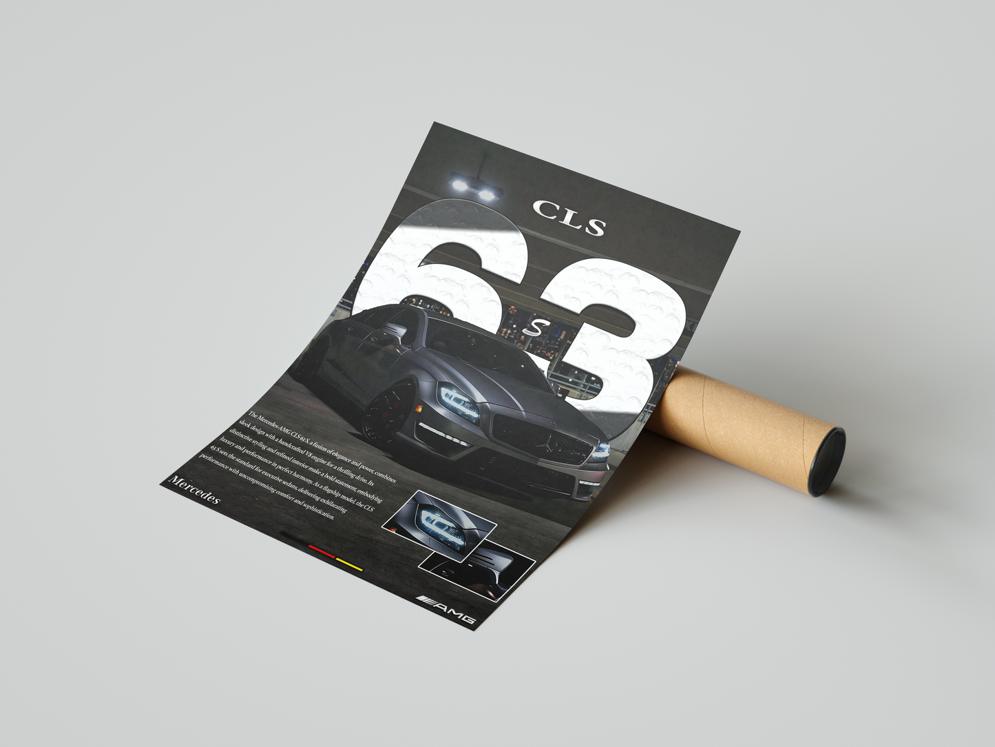 Mercedes AMG CLS63 S Details Poster