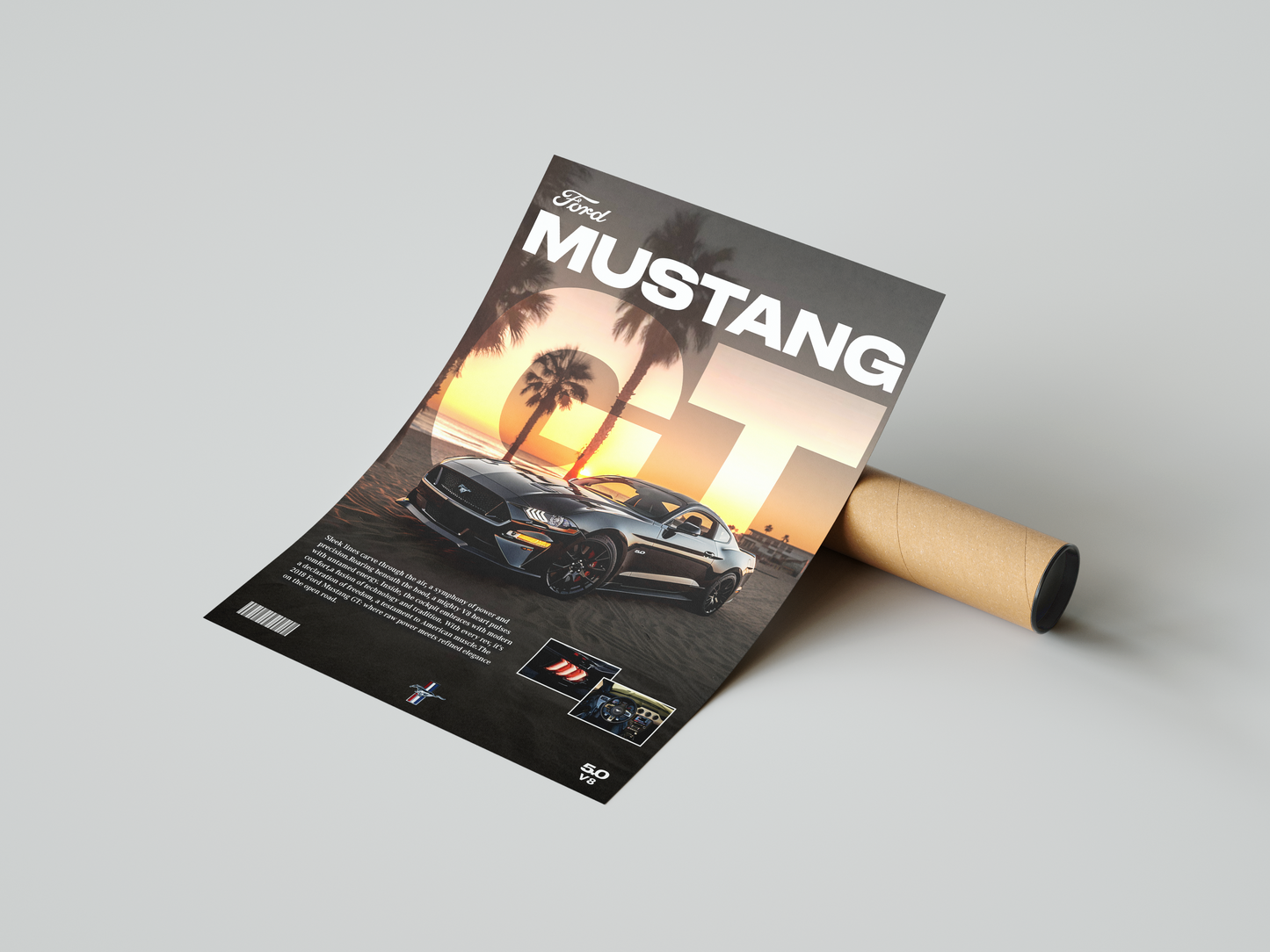 Ford Mustang GT Details Poster