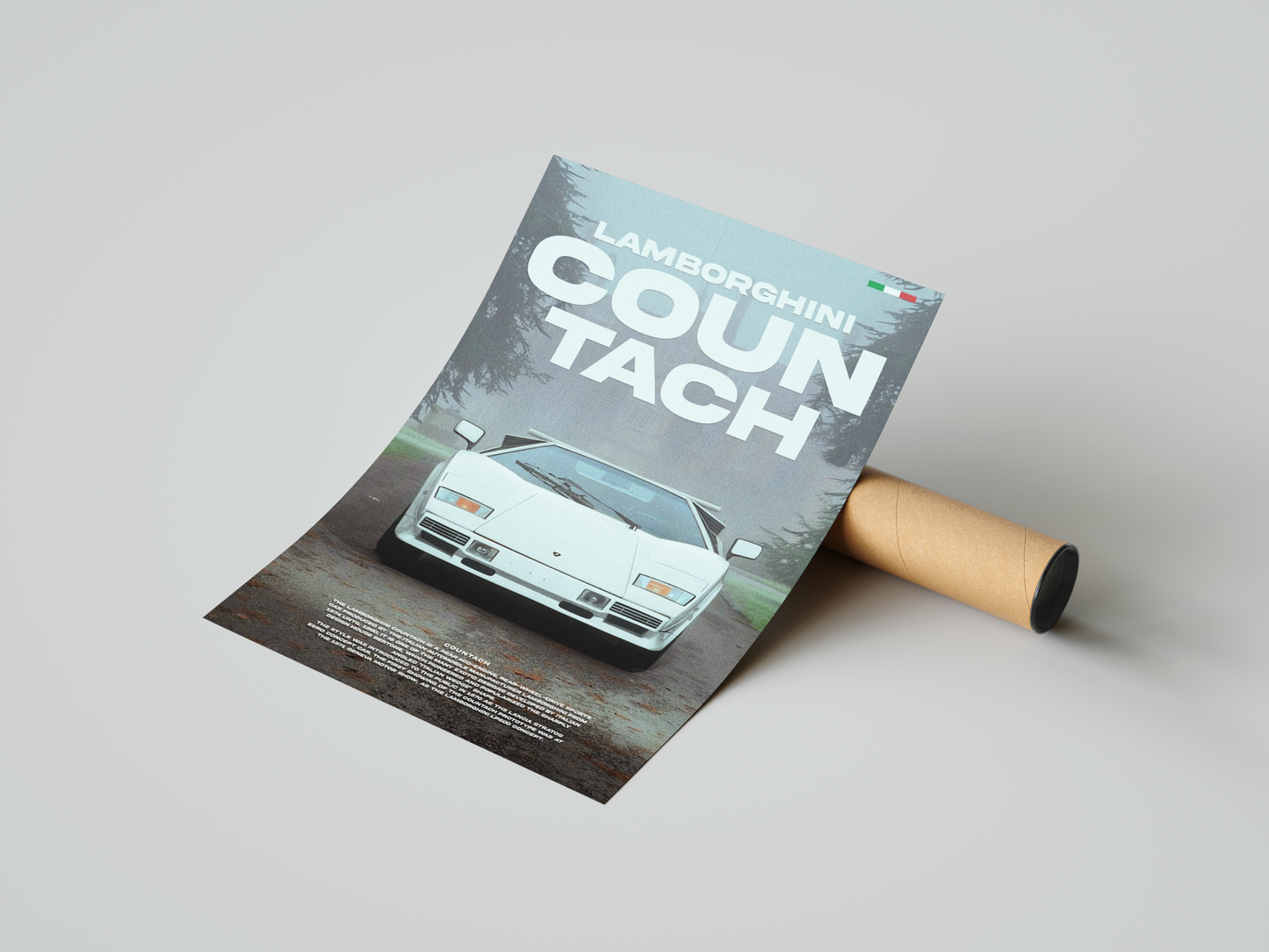 Lamborghini Countach Concept Poster