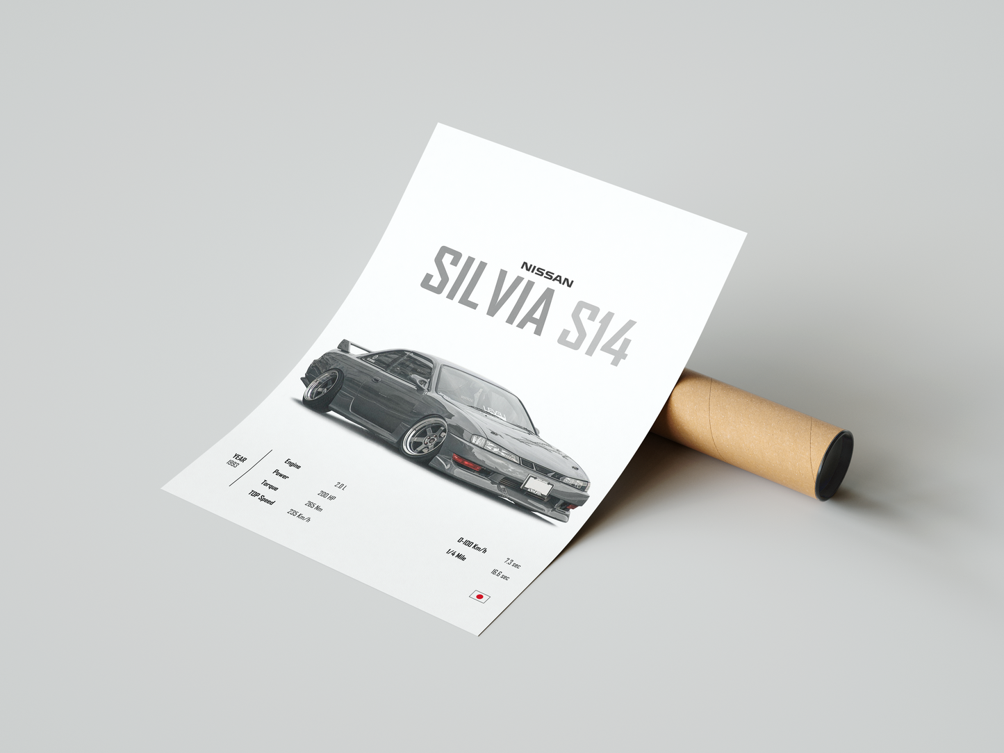 Nissan Silvia S14 'CORE' Poster