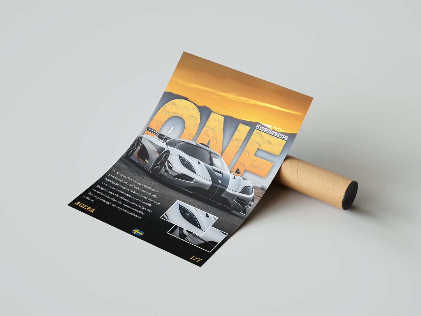 Koenigsegg One Details Poster