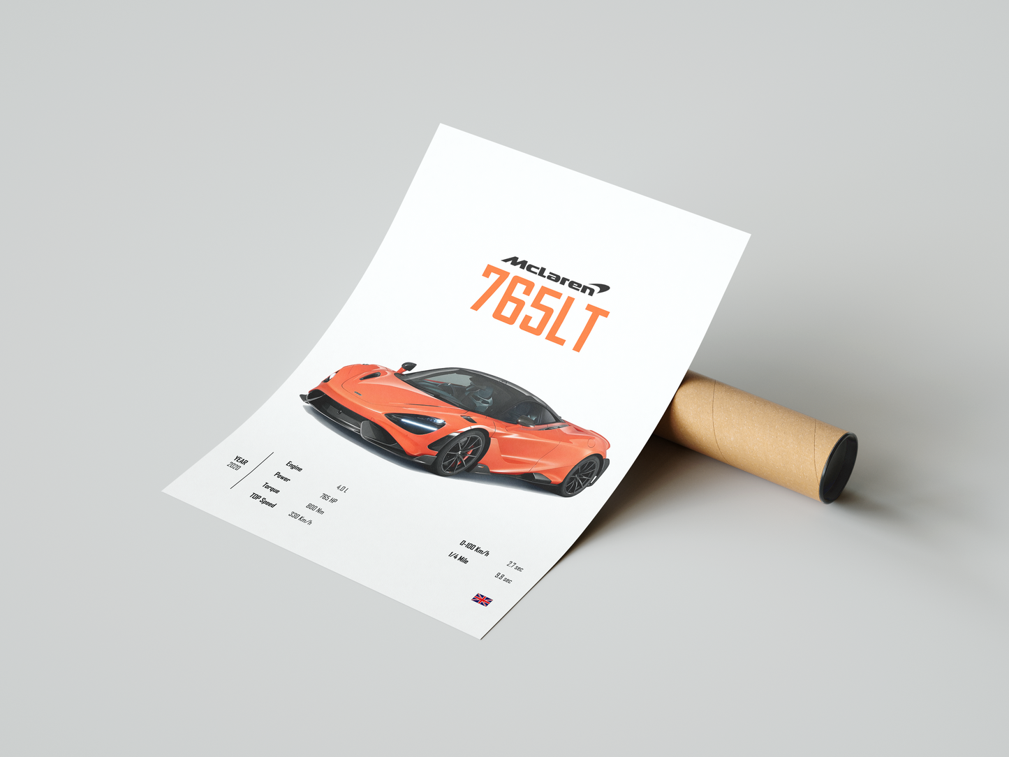 McLaren 765LT 'CORE' Poster