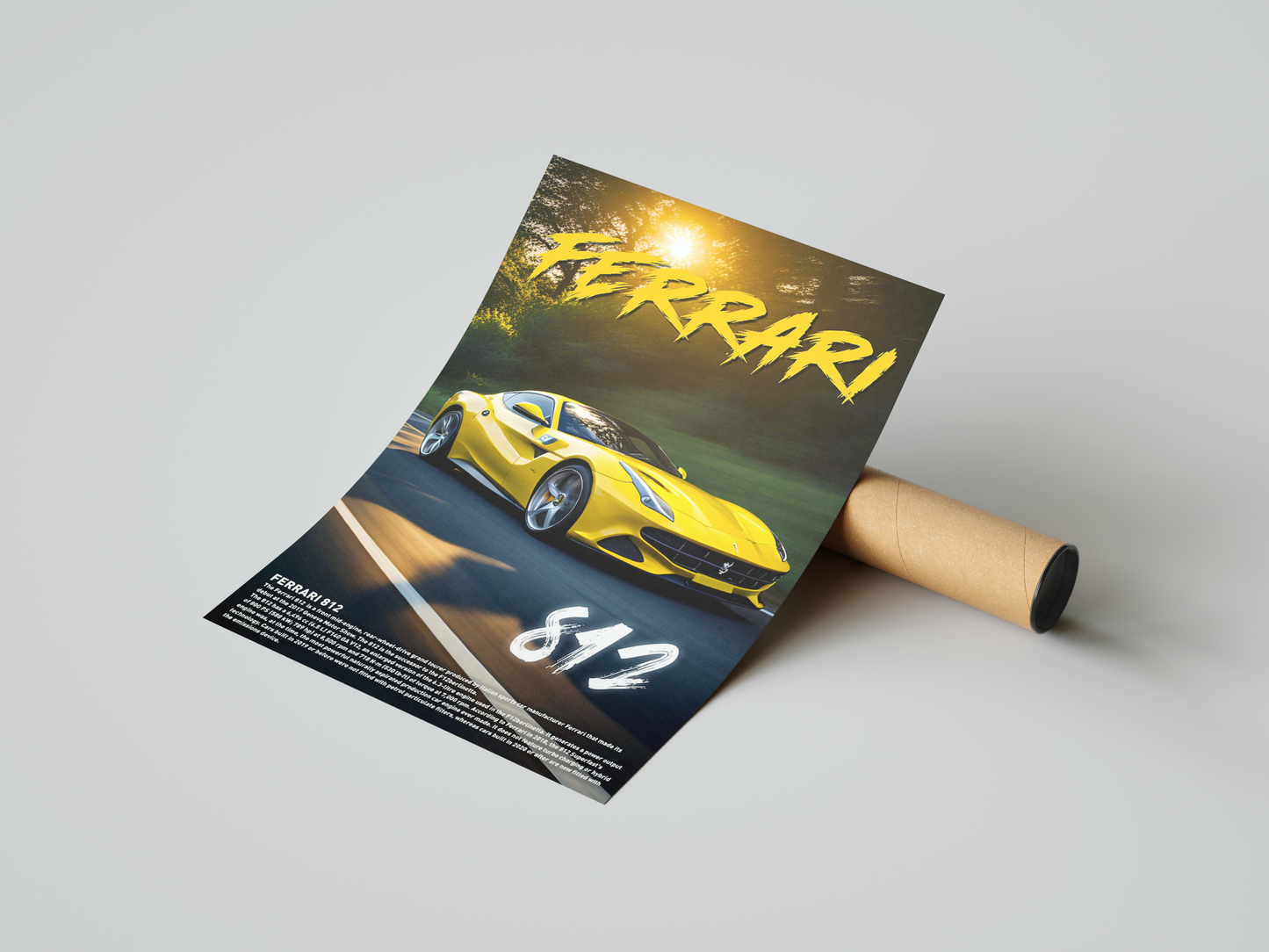 Ferrari 812 Concept Poster