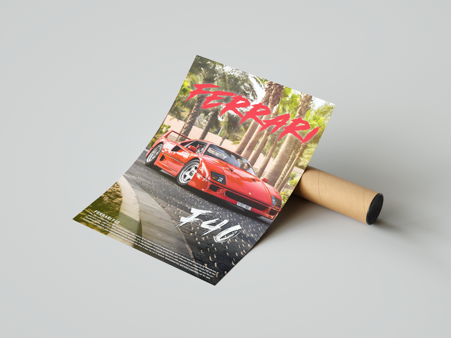 Ferrari F40 Concept Poster