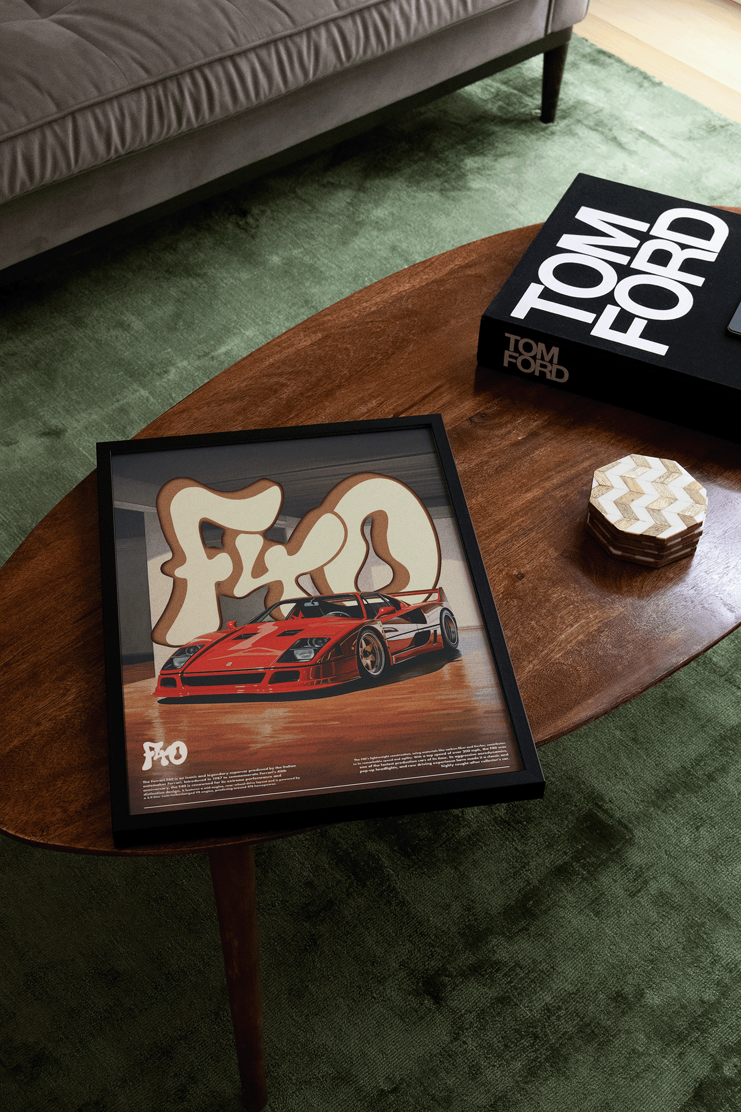 Ferrari F40 Concept Poster