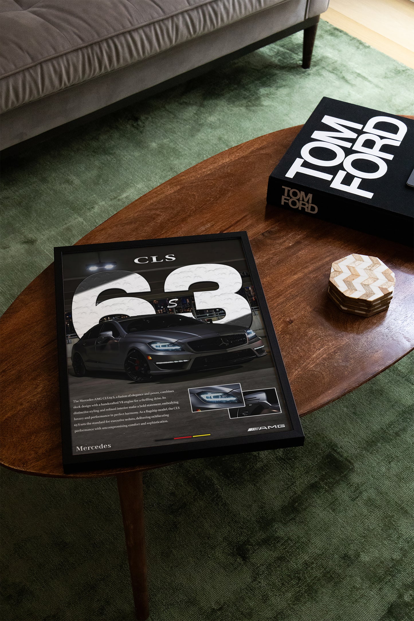 Mercedes AMG CLS63 S Details Poster
