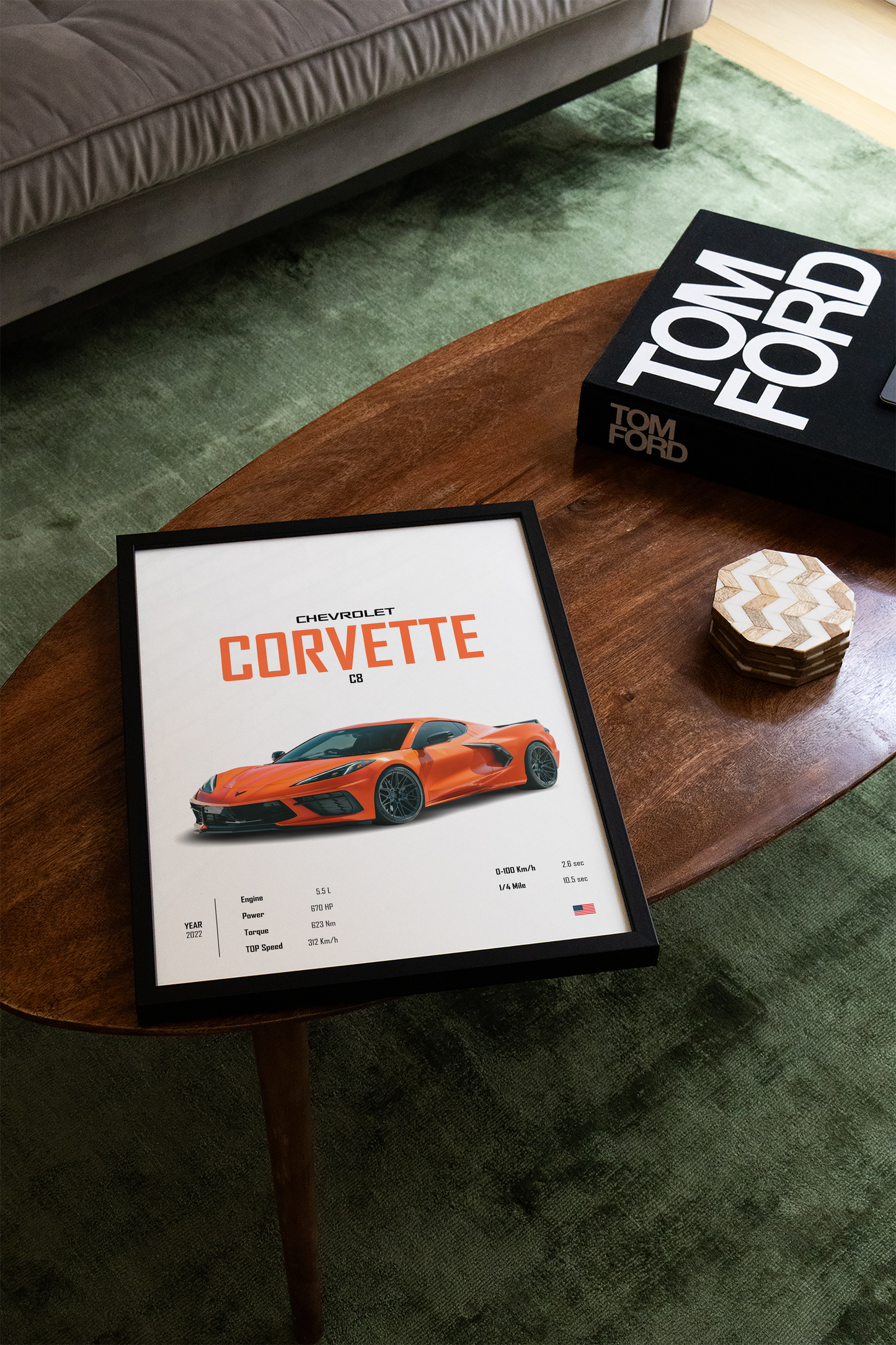 Chevrolet Corvette C8 'CORE' Poster