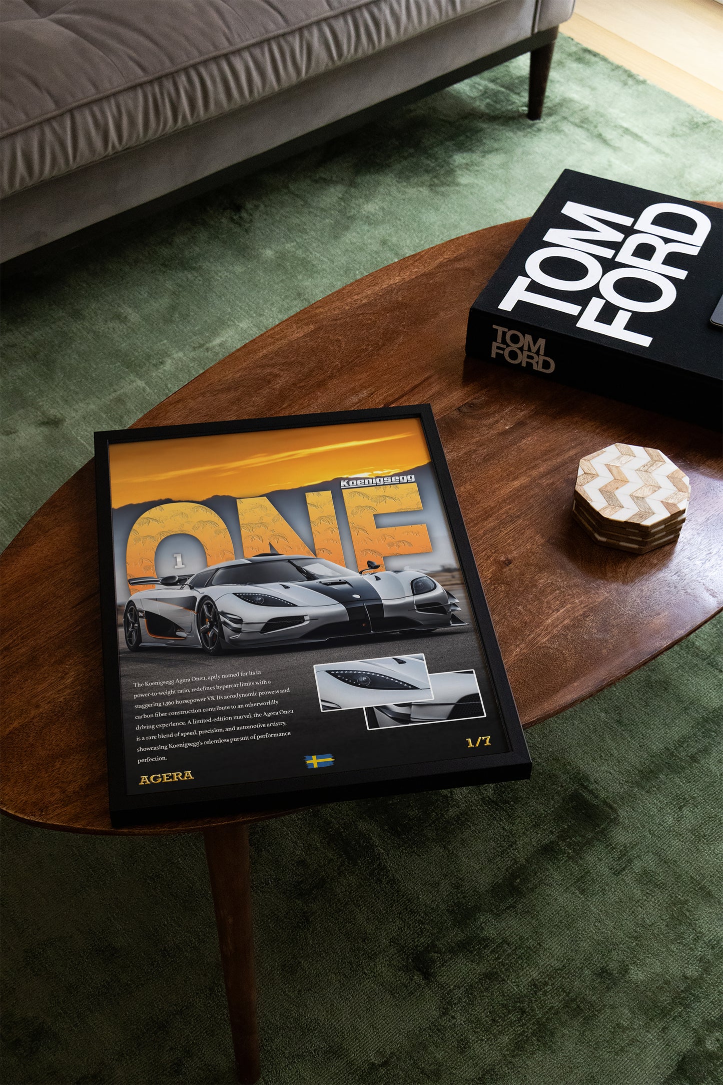 Koenigsegg One Details Poster