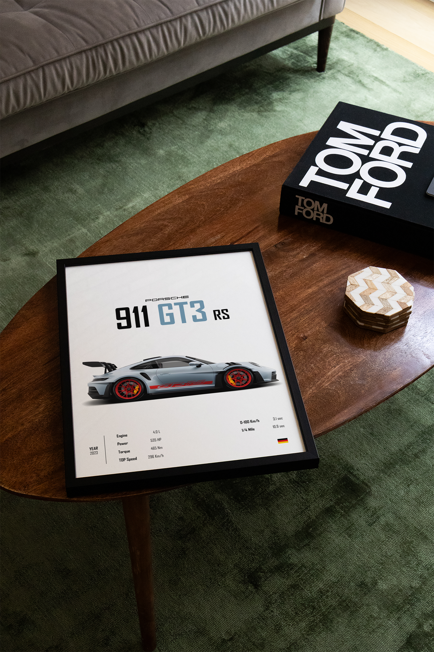 Porsche 911 GT3 RS Livery 'CORE' Poster