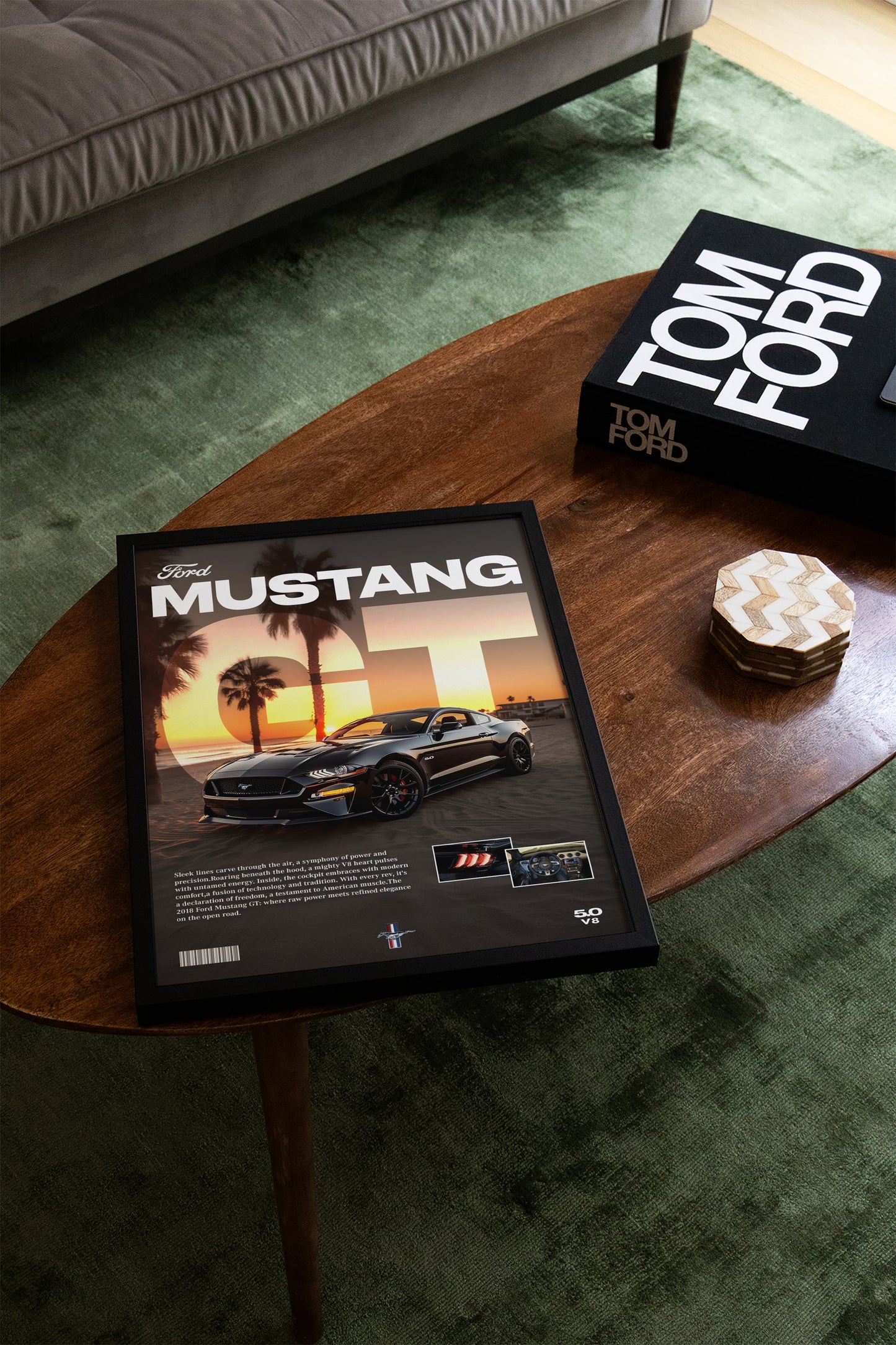 Ford Mustang GT Details Poster