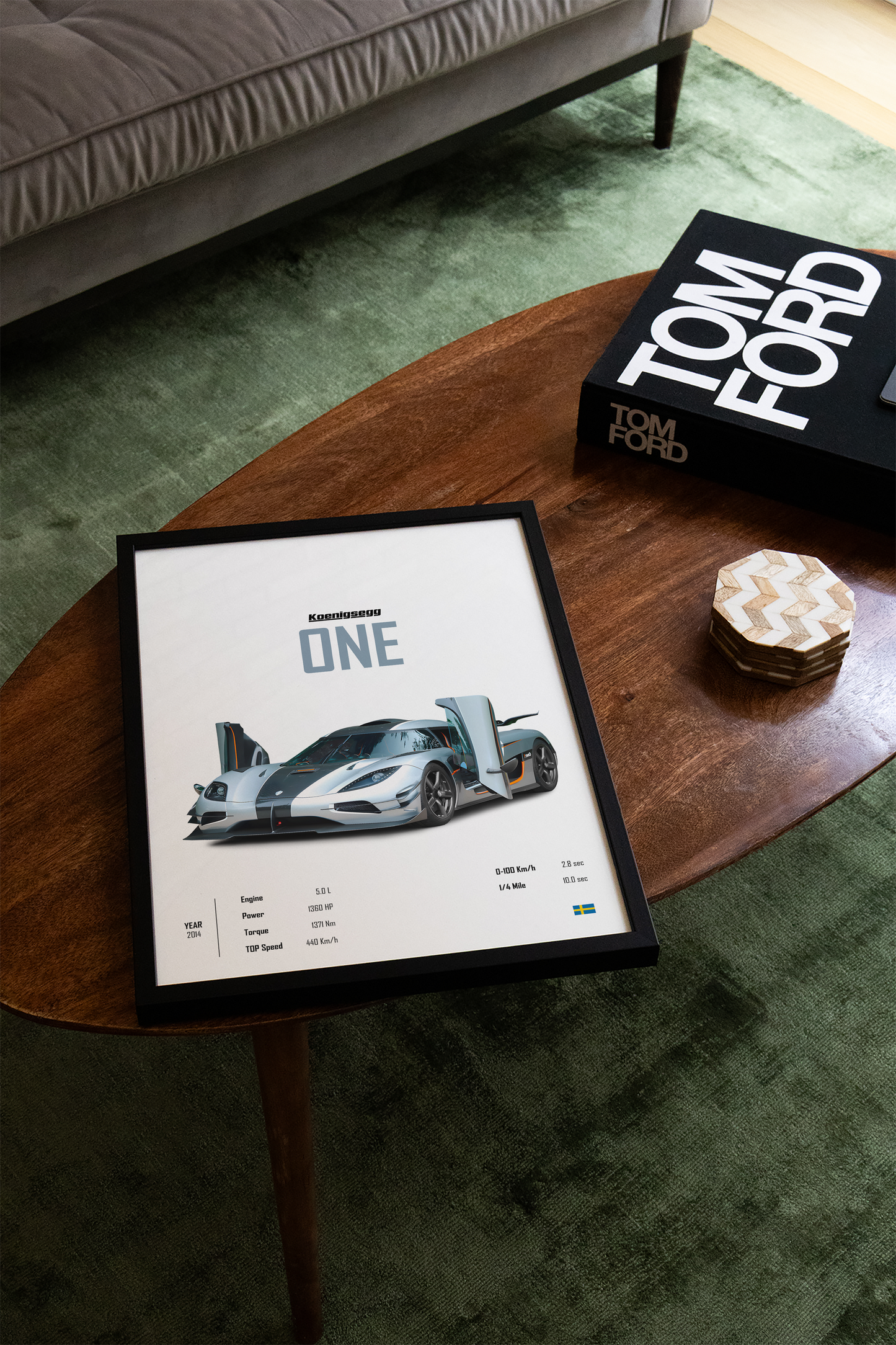 Koenigsegg One 'CORE' Poster
