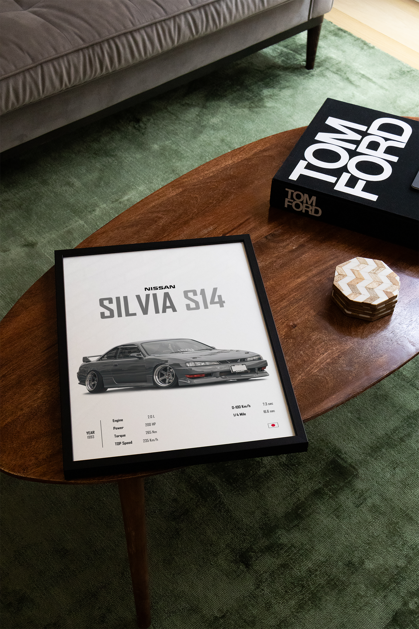 Nissan Silvia S14 'CORE' Poster